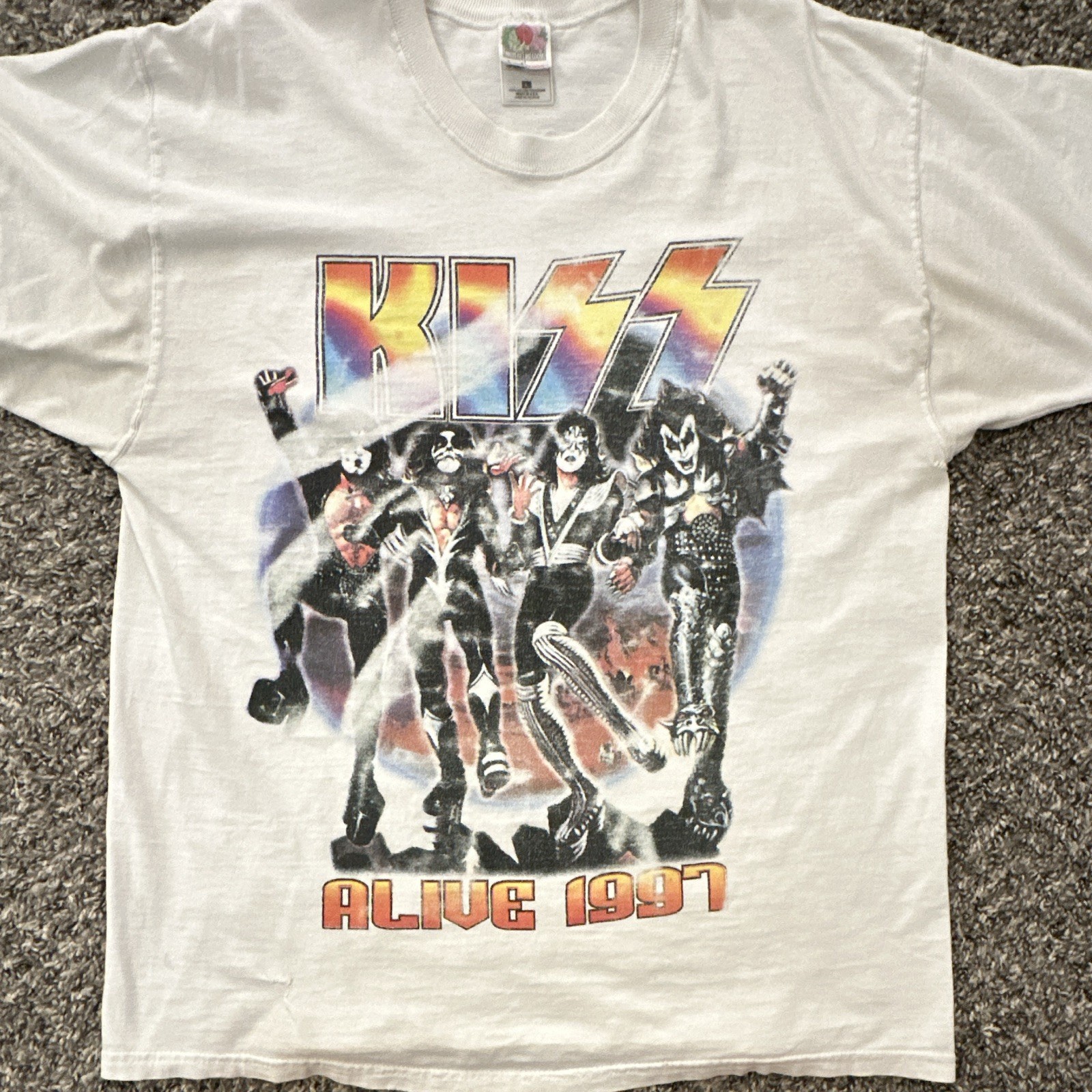 Vintage 1997 KISS Alive Worldwide Tour Band T Shirt Single Stitch USA Large Vintage 1997 KISS Alive Worldwide Tour Band T Shirt Single Stitch USA Large