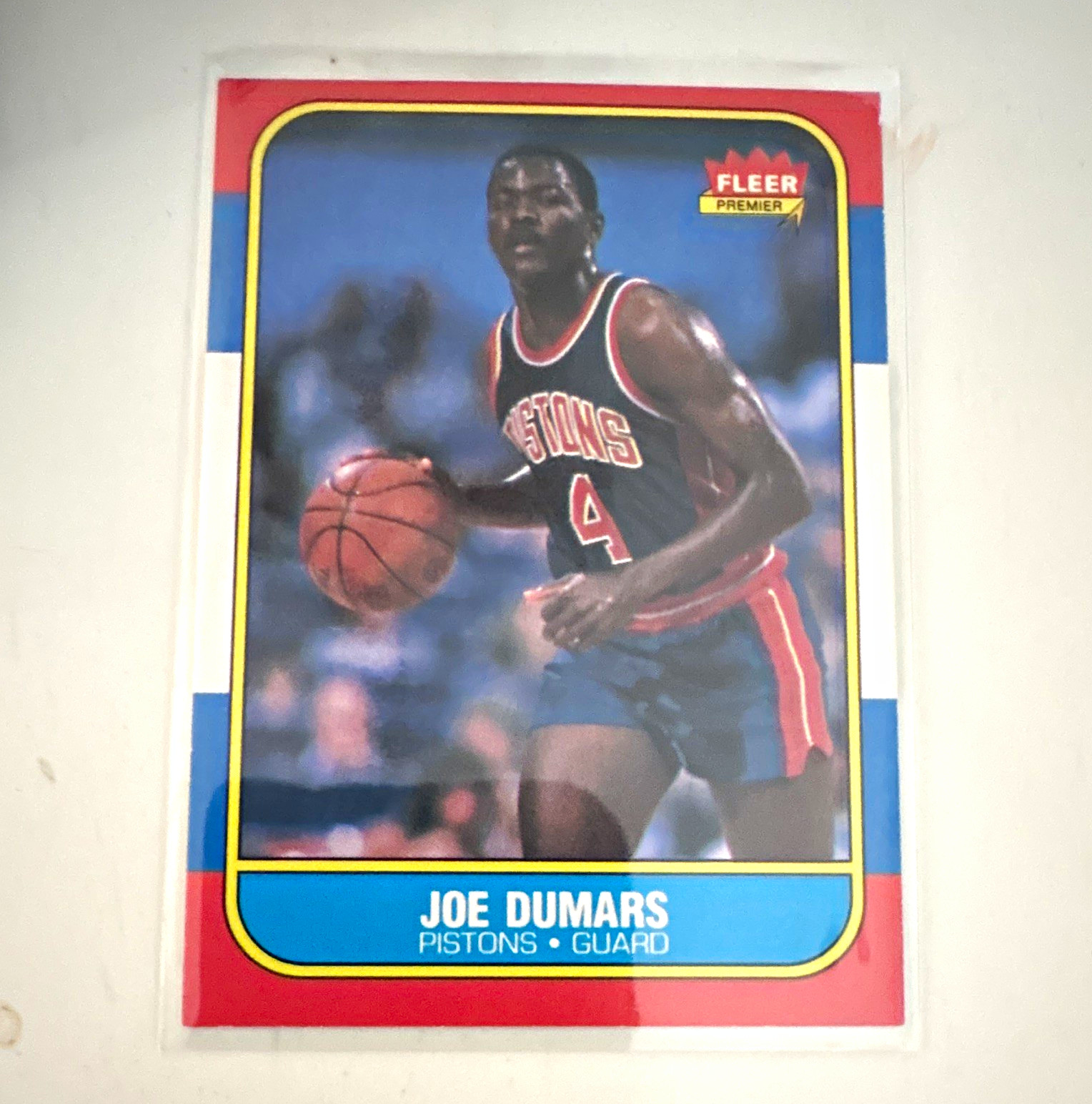 Fleer 1986-87 Joe Dumars Rookie Base Set #27 Detroit Pistons NBA Fleer 1986-87 Joe Dumars Rookie Base Set #27 Detroit Pistons NBA