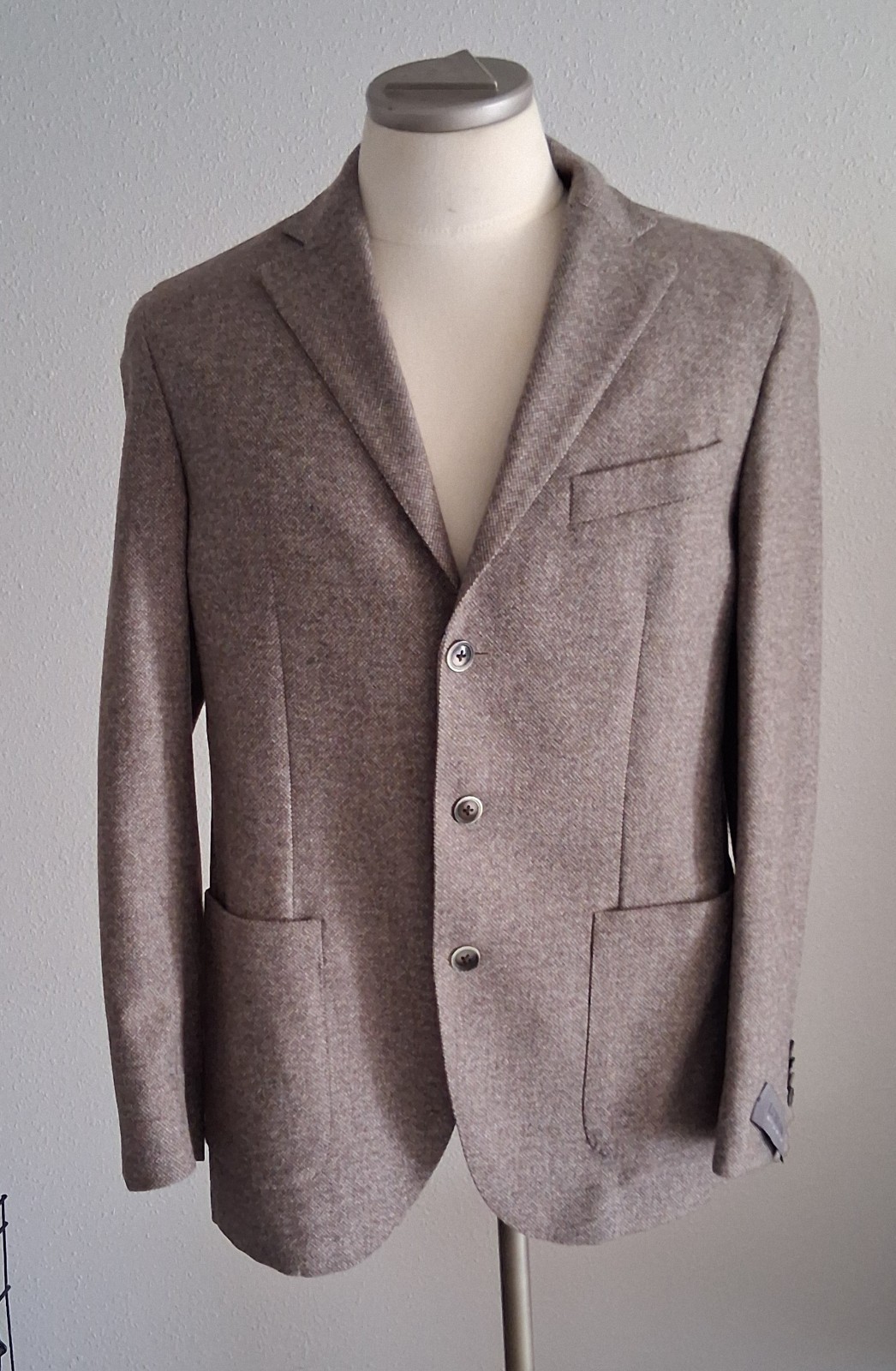 Men\'s Lubiam Dream Blazer Sport Coat 38R Light Pastel Brown Wool Cashmere Blend Men\'s Lubiam Dream Blazer Sport Coat 38R Light Pastel Brown Wool Cashmere Blend