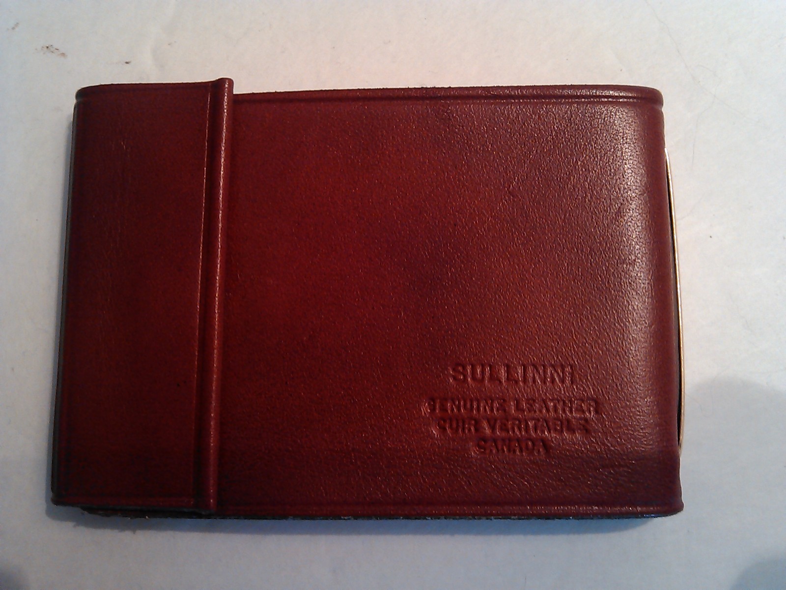 VINTAGE - SULLINNI - BIFOLD CARD HOLDER - LEATHER - RARE VINTAGE - SULLINNI - BIFOLD CARD HOLDER - LEATHER - RARE