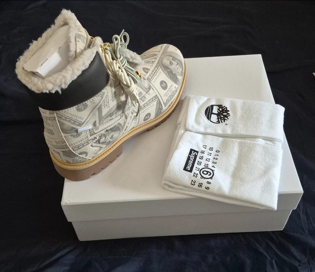 Supreme/mm6 maison margiela timberland® money waterproof boot 42 Supreme/mm6 maison margiela timberland® money waterproof boot 42
