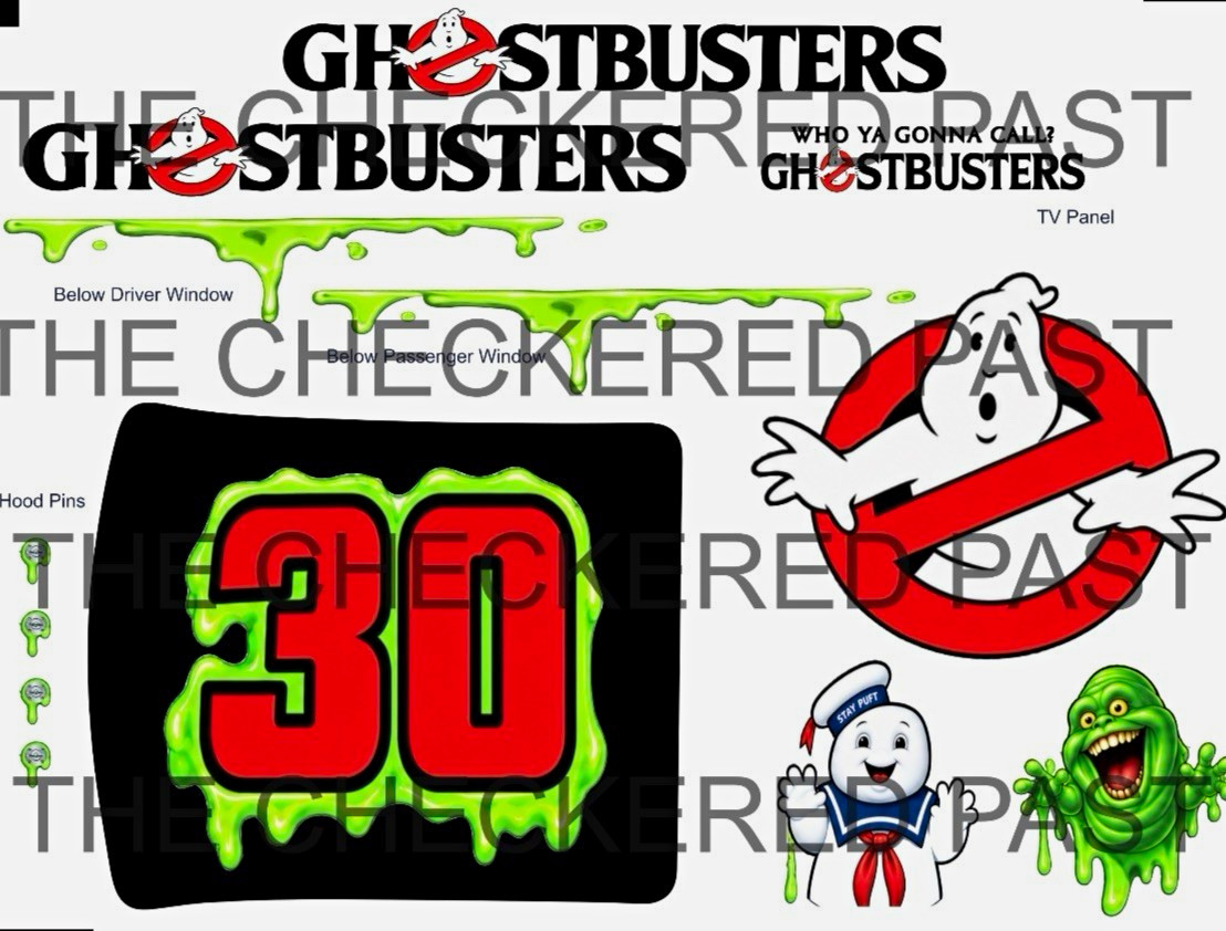1/12 Losi Ghostbusters concept paint scheme RC Decal set 1/12 Losi Ghostbusters concept paint scheme RC Decal set