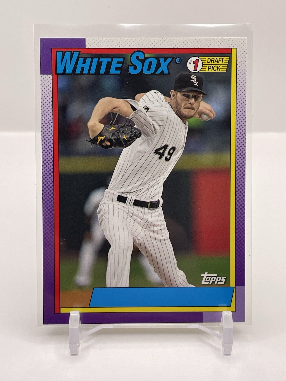 2015 Topps Archives CHRIS SALE 1990 Draft Picks No Name On Front NNOF SSP /25