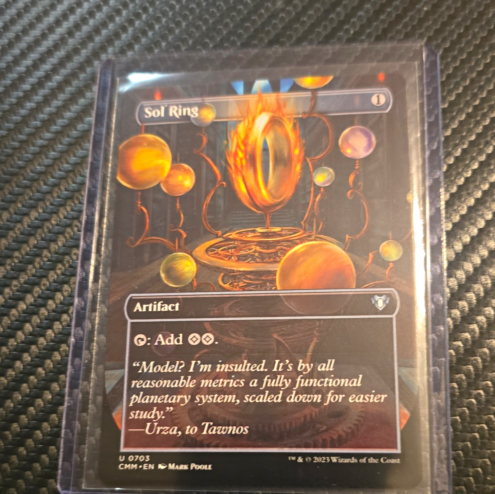 Wizards of the Coast Sol Ring Commander Masters 0703 Borderless Foil Uncommon EN Wizards of the Coast Sol Ring Commander Masters 0703 Borderless Foil Uncommon EN