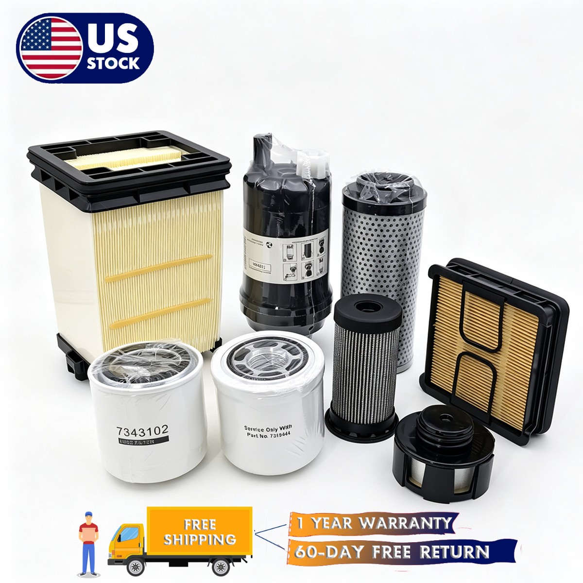 For Bobcat Compact Track Loader T450 T550 T590 T595 T630 T650 Filter Service Kit