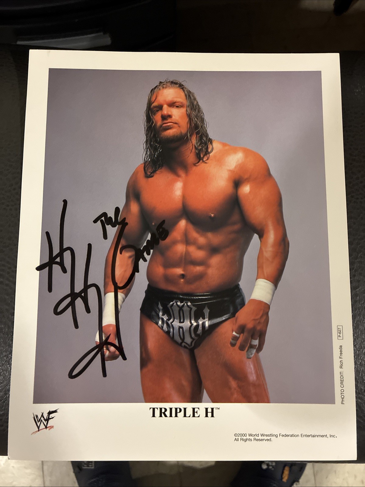 TRIPLE H (HHH) Autographed ORIGINAL WWF PROMO 8x10 PHOTO TRIPLE H (HHH) Autographed ORIGINAL WWF PROMO 8x10 PHOTO