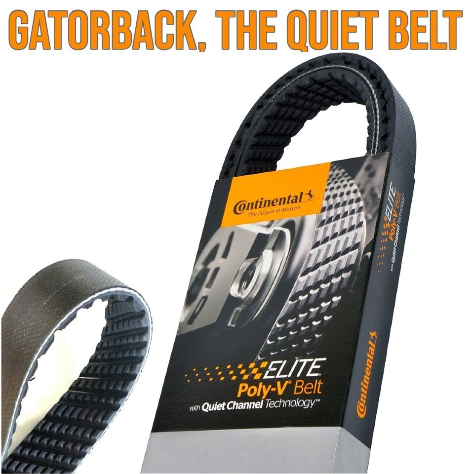 NEW 4070972, 4070975 Serpentine Poly-V The Quiet Belt CONTINENTAL ELITE NEW 4070972, 4070975 Serpentine Poly-V The Quiet Belt CONTINENTAL ELITE