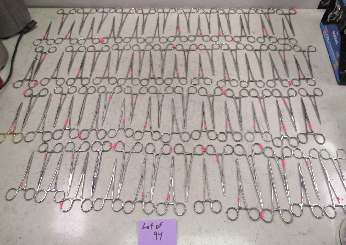 Lot of 94 Assorted Surgical Forceps & Hemostats - Mixed Medical Instruments Lot of 94 Assorted Surgical Forceps & Hemostats - Mixed Medical Instruments