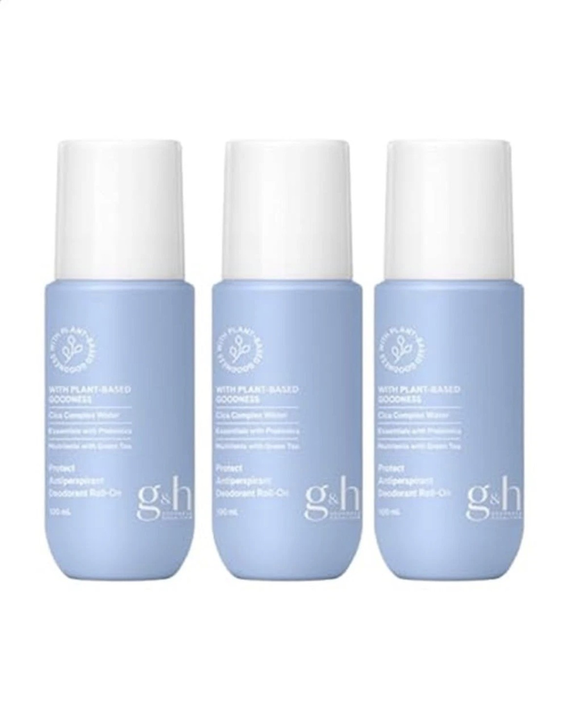 AMWAY G&H Protect+ Roll-On Deodorant 100ml 3 Pack Fresh Active Brand New 