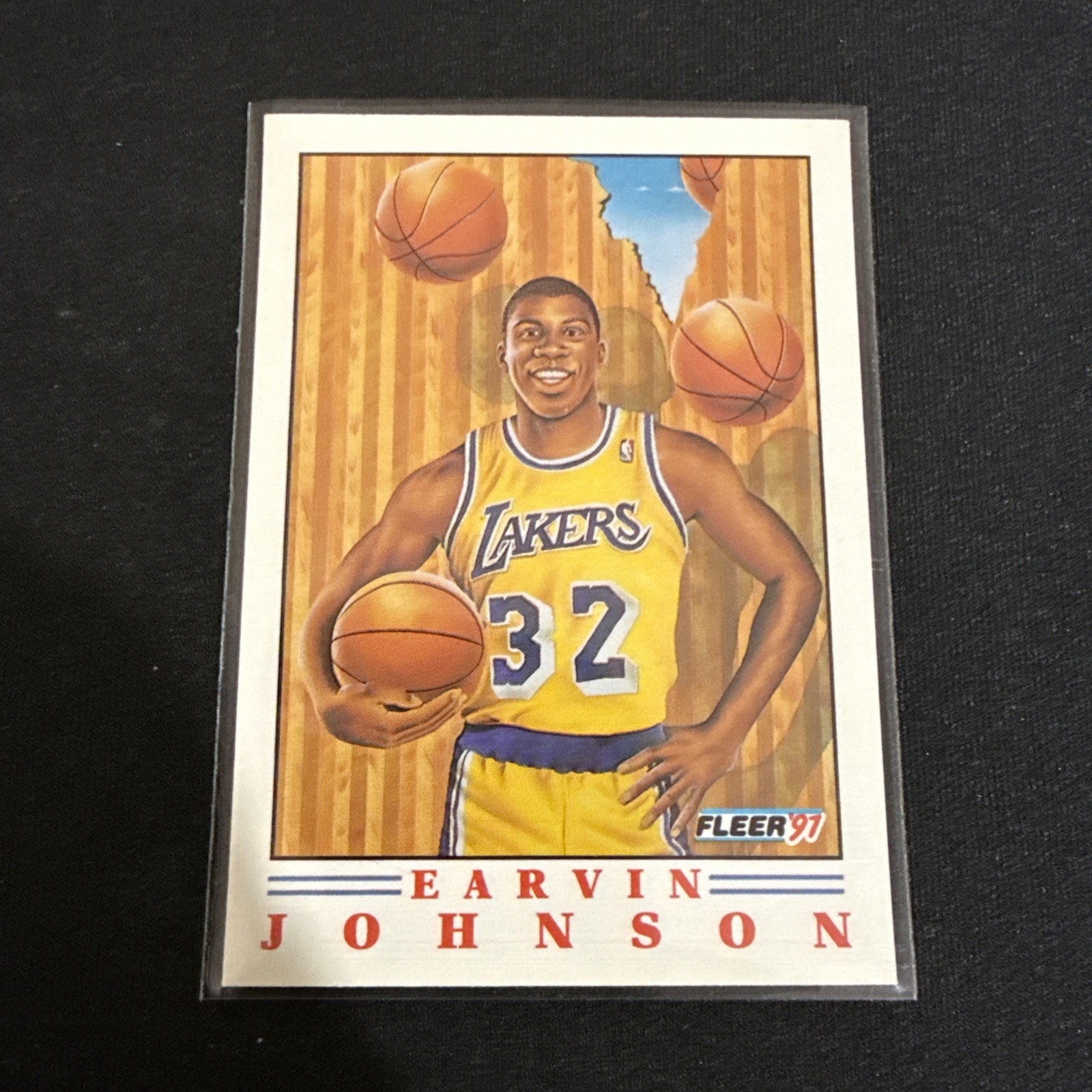 1991-92 Fleer NBA Basketball Pro Visions Earvin Johnson #6 LA Lakers, Magic 1991-92 Fleer NBA Basketball Pro Visions Earvin Johnson #6 LA Lakers, Magic