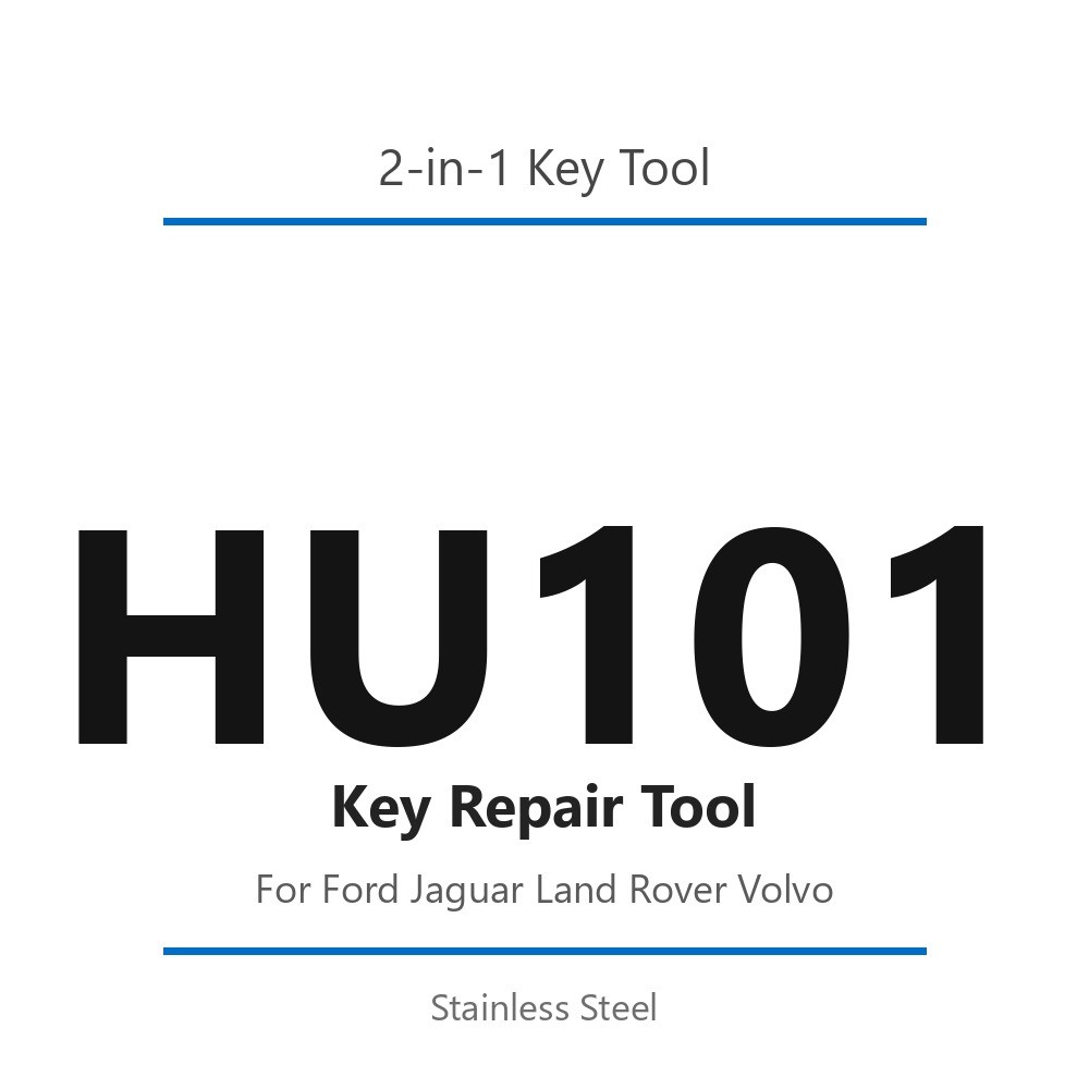 HU101 2 in 1 Key Repair Tool for Ford Jaguar Land Rover Volvo Stainless Steel