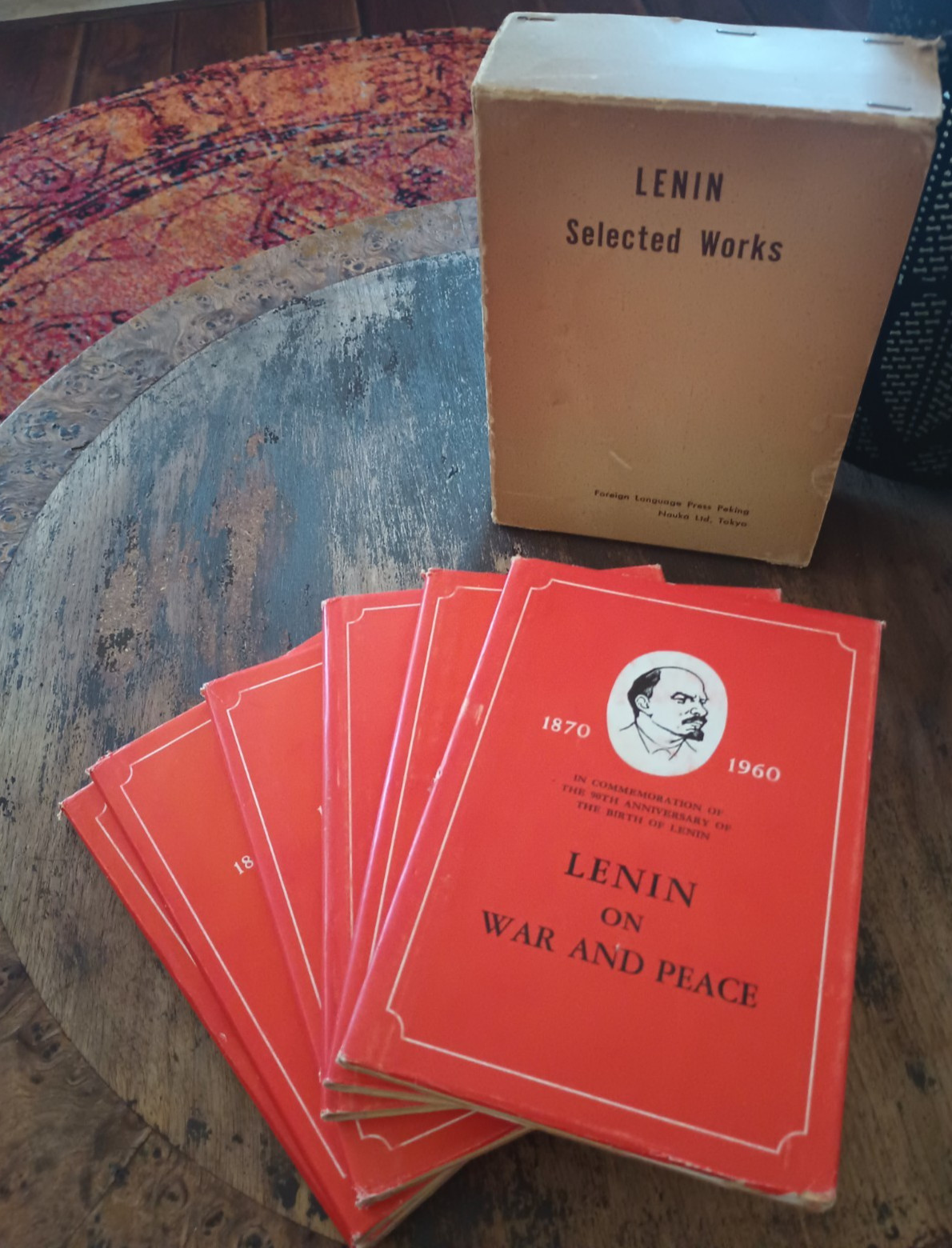Rare 1960 Lenin Selected Works 6-Volume Box Set Foreign Languages Press English