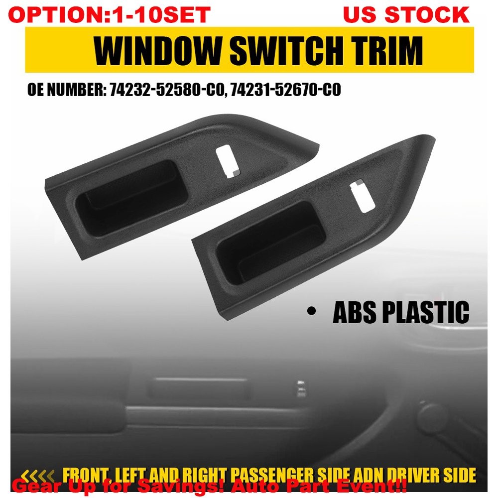 Master Power Window Switch Trim Bezel Panel Fit Toyota Yaris hatchback 2-20x
