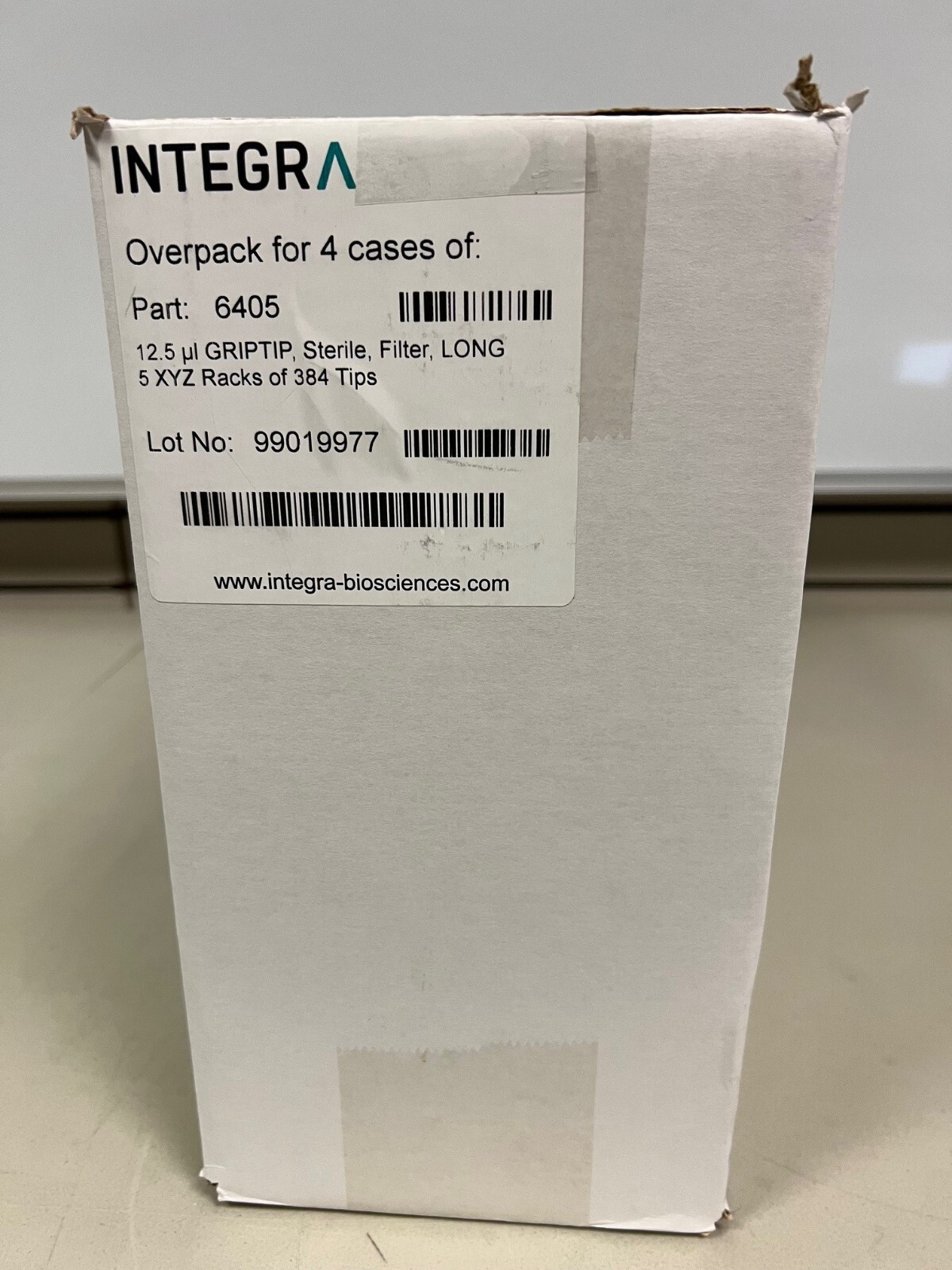 Integra 6405, Box of 4 (12.5µl Sterile Filter Long 5 Rack of 384), 