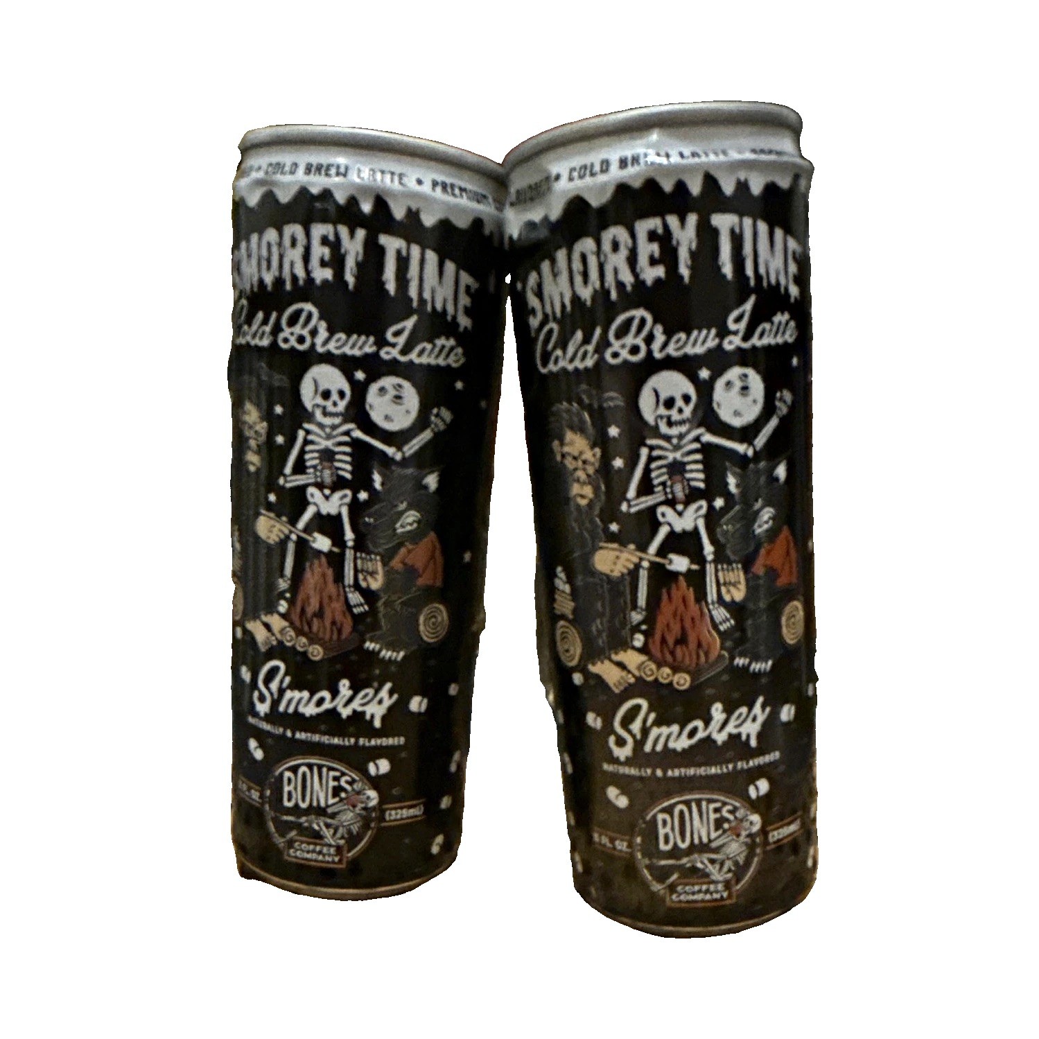 Bones Coffee Company S\'mores Cold Brew Latte RTD 11 fl oz Cans 2 Pack GF Bones Coffee Company S\'mores Cold Brew Latte RTD 11 fl oz Cans 2 Pack GF