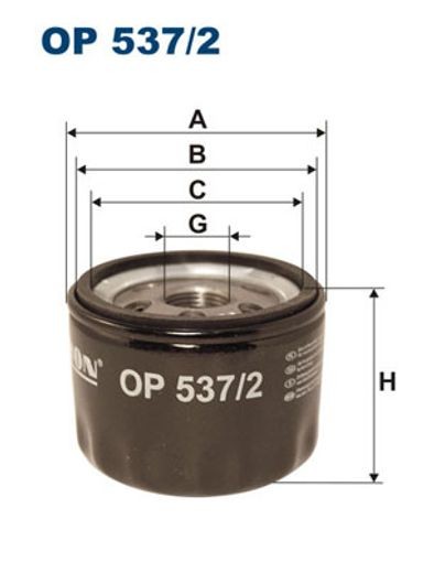 For FILTRON OP 537/2 OIL FILTER