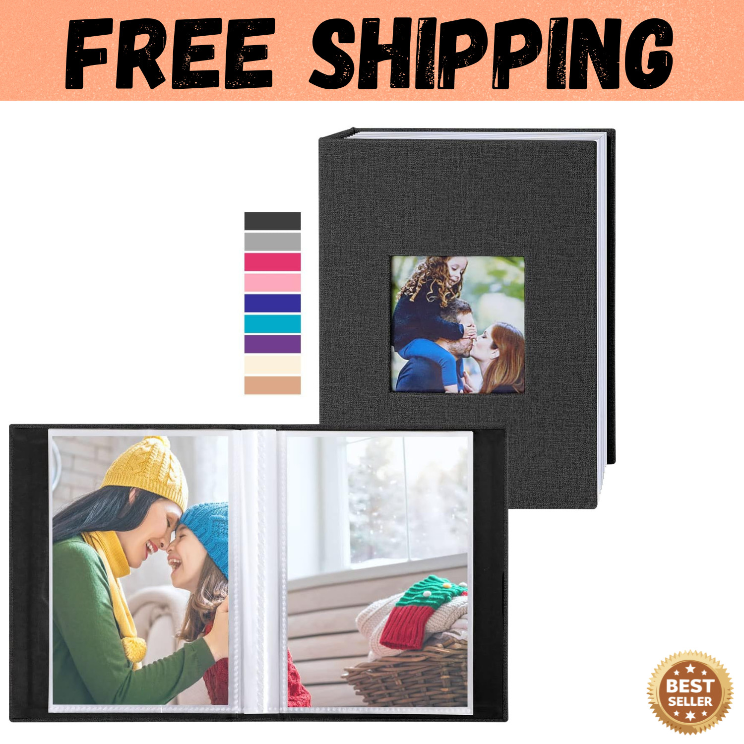 Photo Album 4x6 100 Pockets 2 Packs Small Mini Capacity Linen Photo Album Bulk Photo Album 4x6 100 Pockets 2 Packs Small Mini Capacity Linen Photo Album Bulk