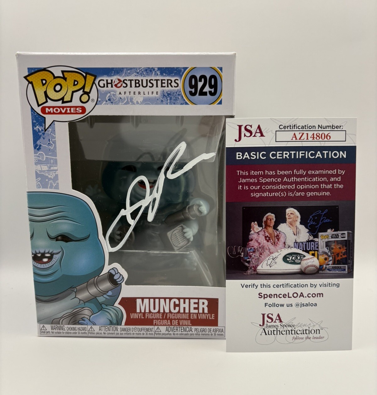 Jason Reitman Signed Autographed Muncher Ghostbusters Funko Pop Figure JSA COA Jason Reitman Signed Autographed Muncher Ghostbusters Funko Pop Figure JSA COA