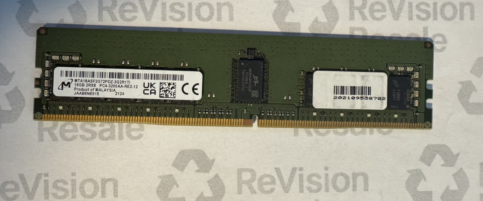 Micron 16GB 2Rx8 PC4-3200AA-R DDR4 ECC SERVER MEMORY MTA18ASF2G72PDZ-3G2 Micron 16GB 2Rx8 PC4-3200AA-R DDR4 ECC SERVER MEMORY MTA18ASF2G72PDZ-3G2
