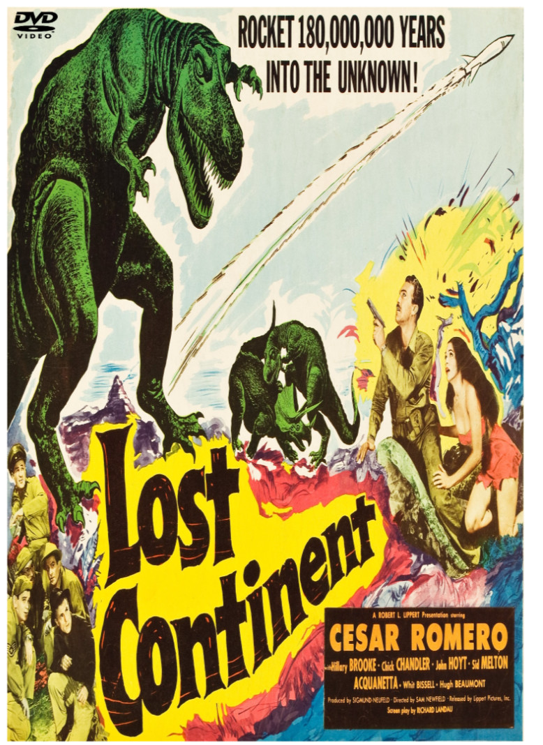 Lost Continent  1951 DVD Sci-Fi Dino Monster Classic COLOR Tinted  Cesar Romero