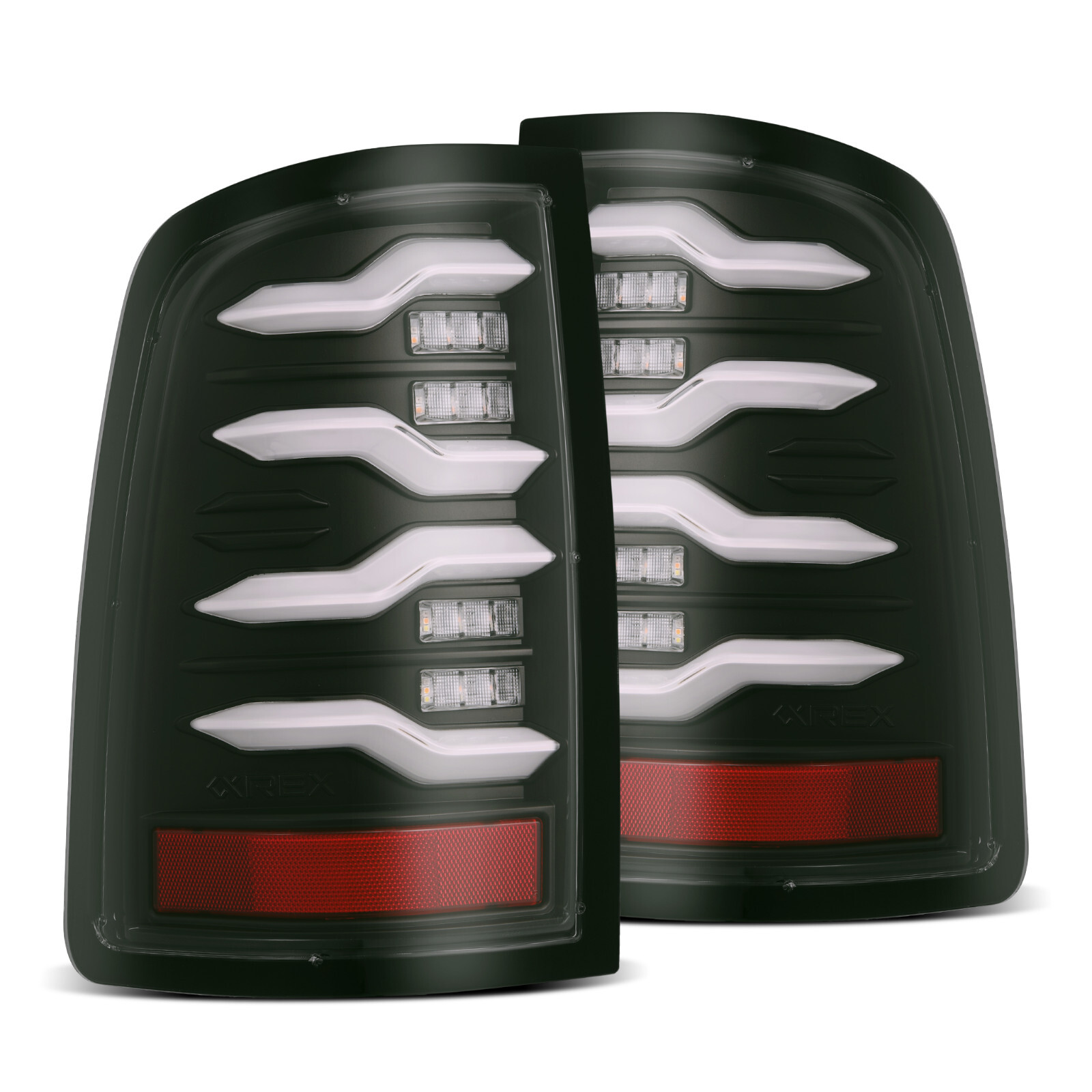 For 10-18 Dodge Ram 1500 2500 Luxx Black Sequential LED Tail Lights Lamps Pair For 10-18 Dodge Ram 1500 2500 Luxx Black Sequential LED Tail Lights Lamps Pair