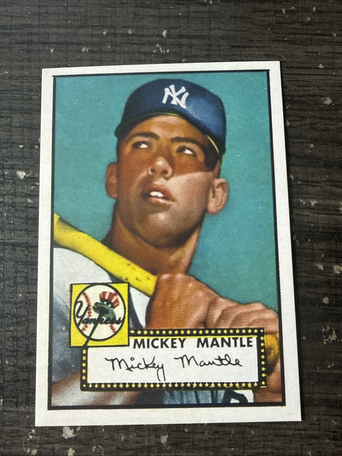 Mickey Mantle Commemorative Reprints #311 Mickey Mantle #2 1952 Topps Mickey Mantle Commemorative Reprints #311 Mickey Mantle #2 1952 Topps