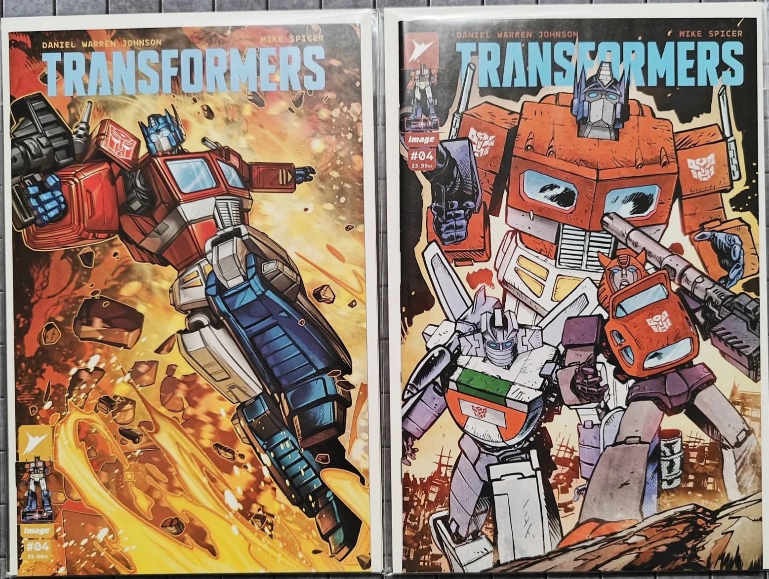 Transformers #4 - (1st Print, Variant Cover A & B) - (2024) - SET - UNREAD NM