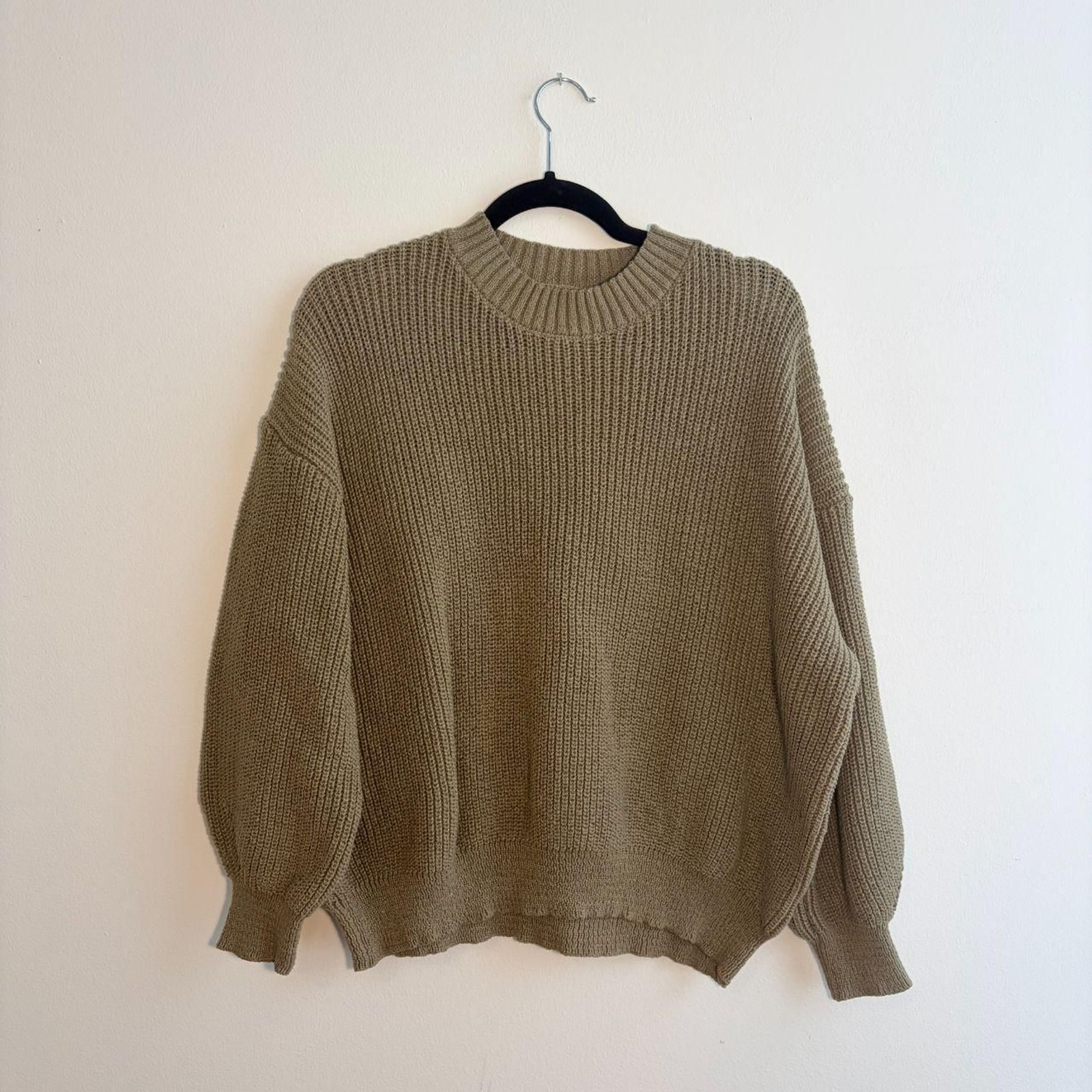 Dazy Women\'s Green and Khaki Jumper Dazy Women\'s Green and Khaki Jumper
