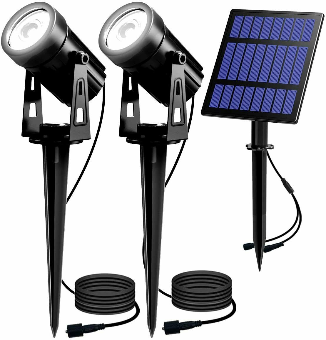 Solar Landscape Spotlights LED Outdoor Garden Lights Pathway Lawn Light For Tree