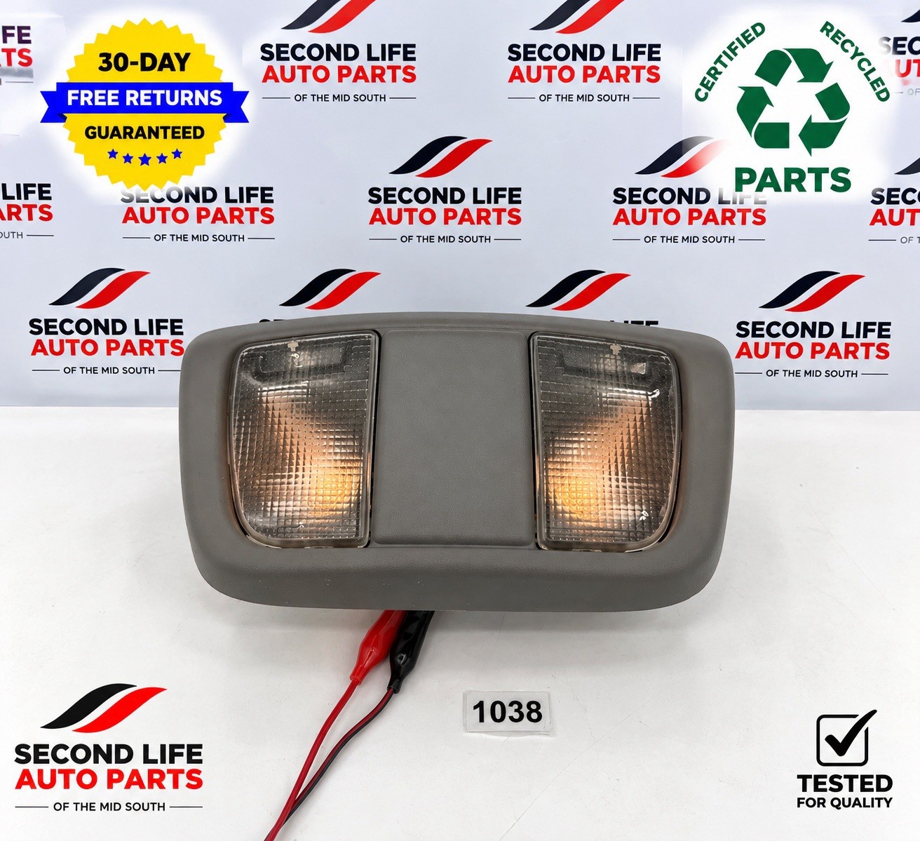 2002-2004 Nissan Xterra Frontier Overhead Map Dome Light Gray OEM - TESTED