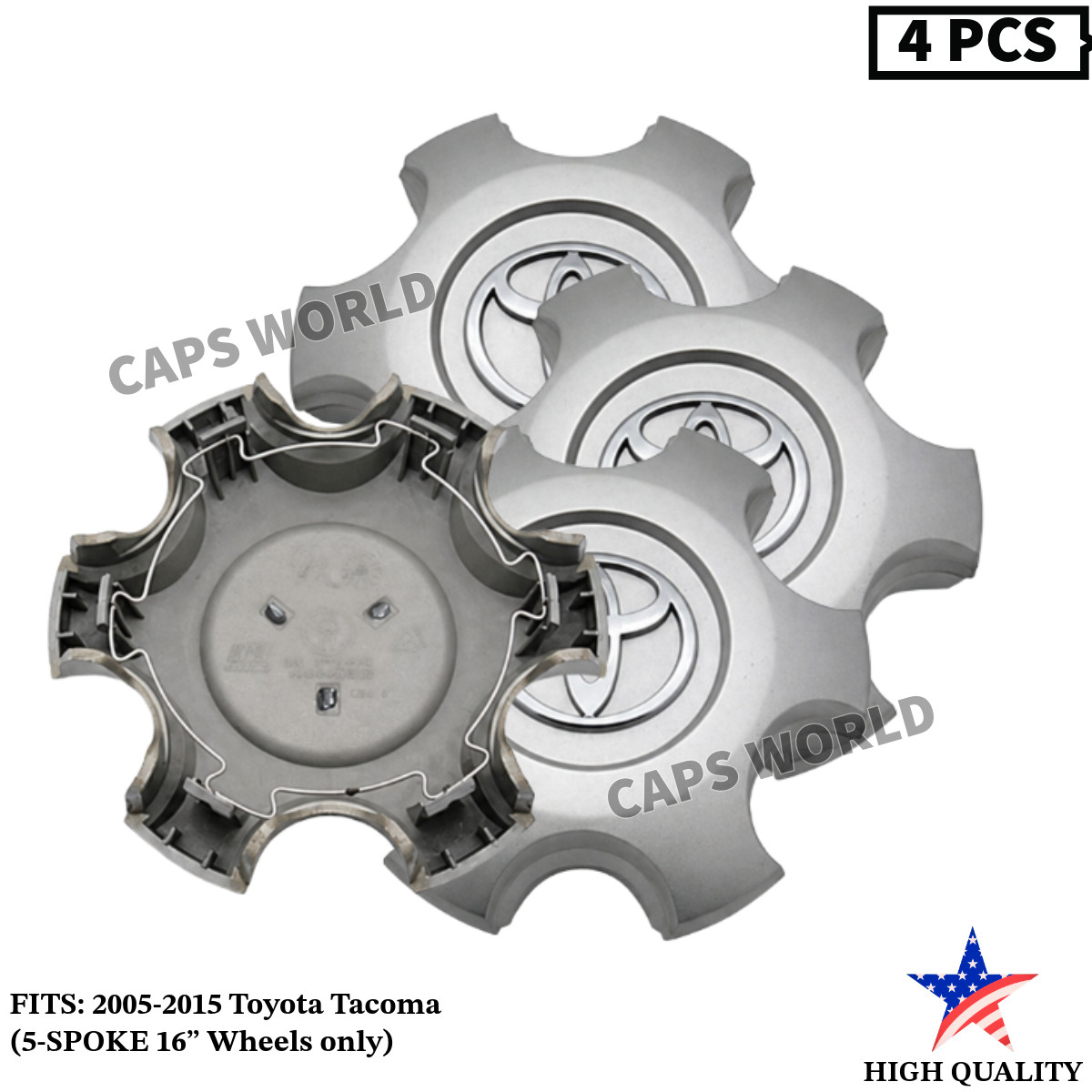 4pcs Toyota Tacoma Wheel Center Caps 2005-2015 42603-AD060 4pcs Toyota Tacoma Wheel Center Caps 2005-2015 42603-AD060