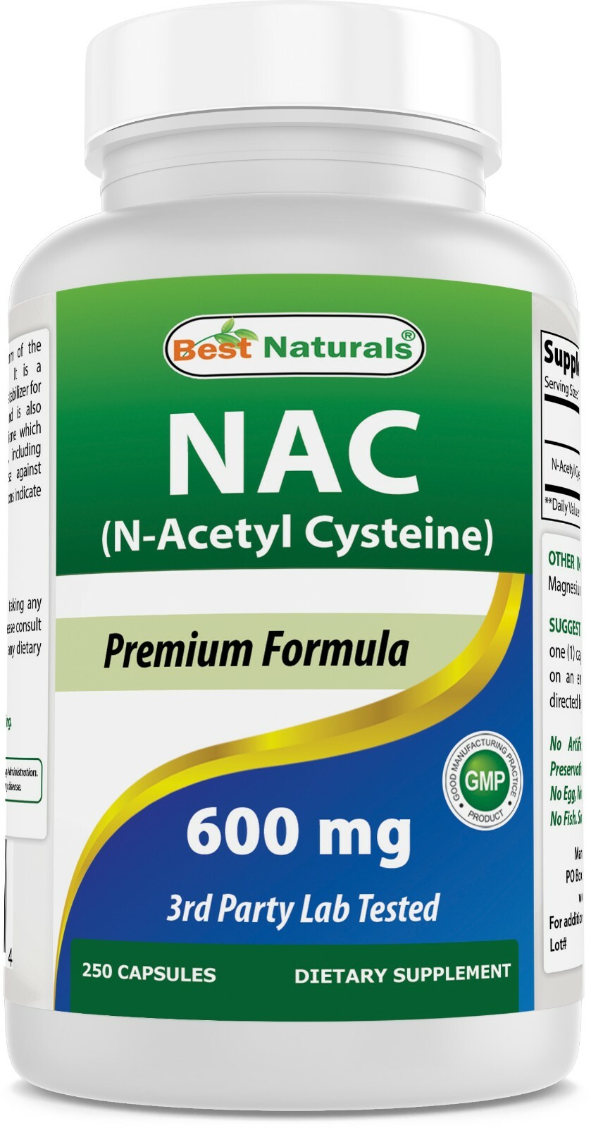Best Naturals NAC 600 mg 250 Capsules Best Naturals NAC 600 mg 250 Capsules