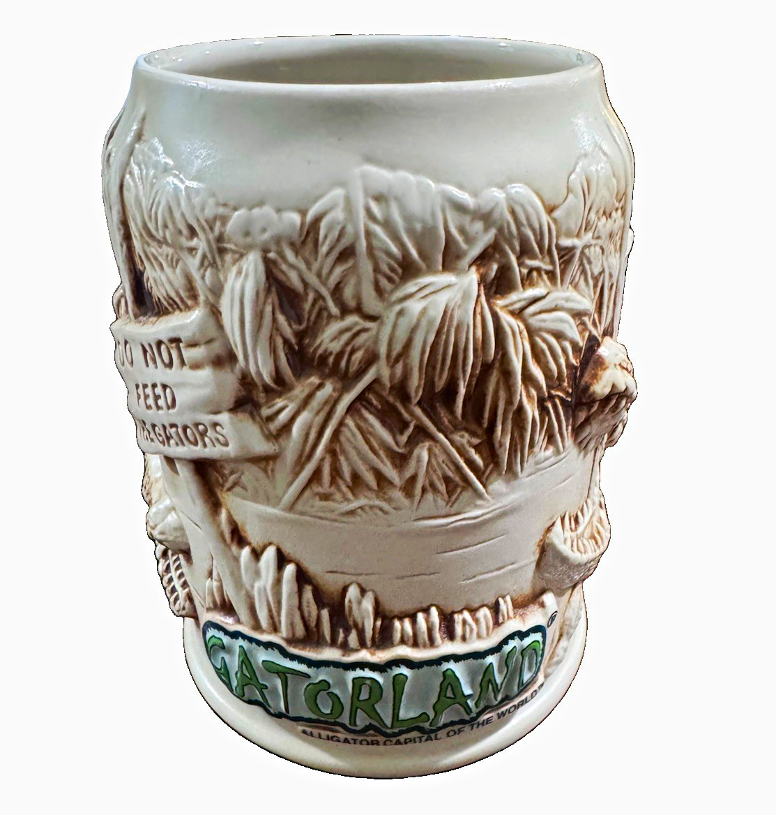 Gatorland Alligator Relief Ceramic Mug Florida Theme Park Souvenir Gatorland Alligator Relief Ceramic Mug Florida Theme Park Souvenir