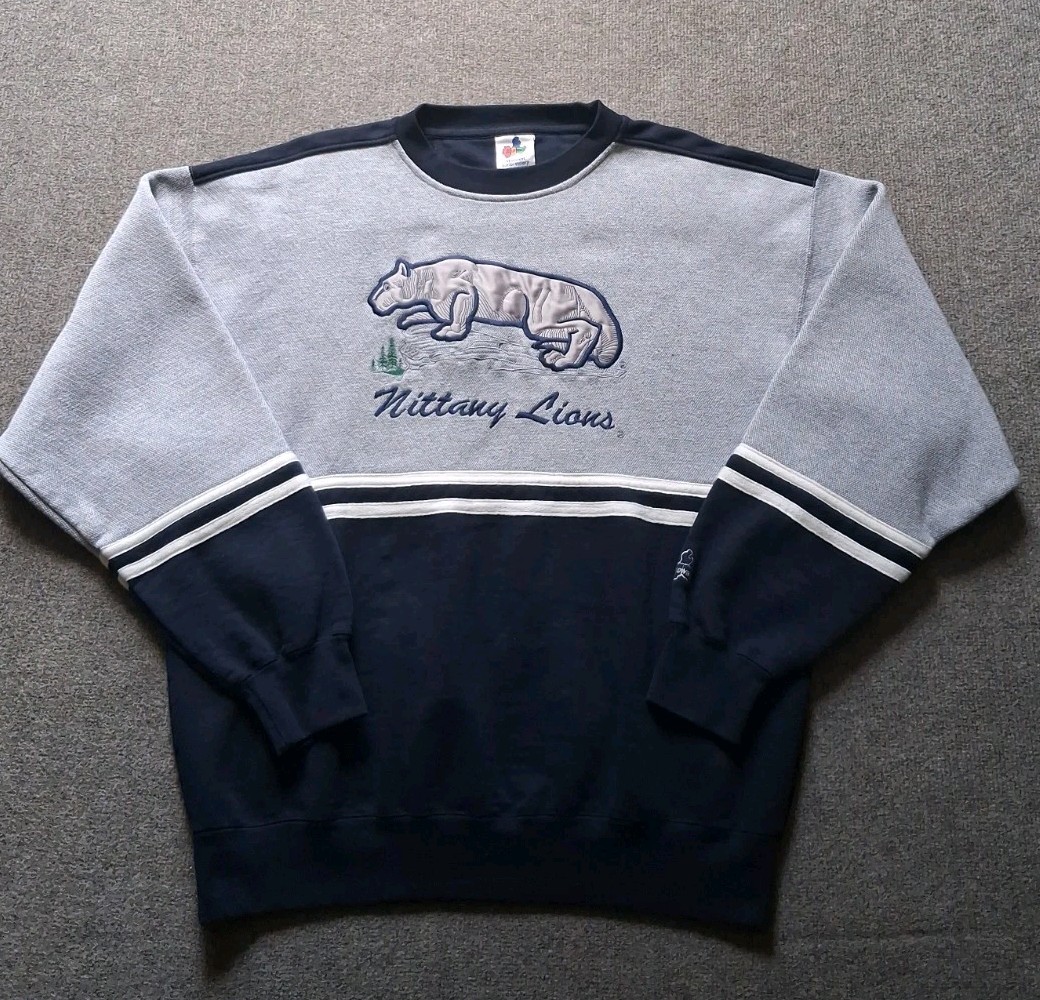 Vintage 90s Penn State Nittany Lions Sweatshirt Men\'s L Midwest Embroidery Vintage 90s Penn State Nittany Lions Sweatshirt Men\'s L Midwest Embroidery