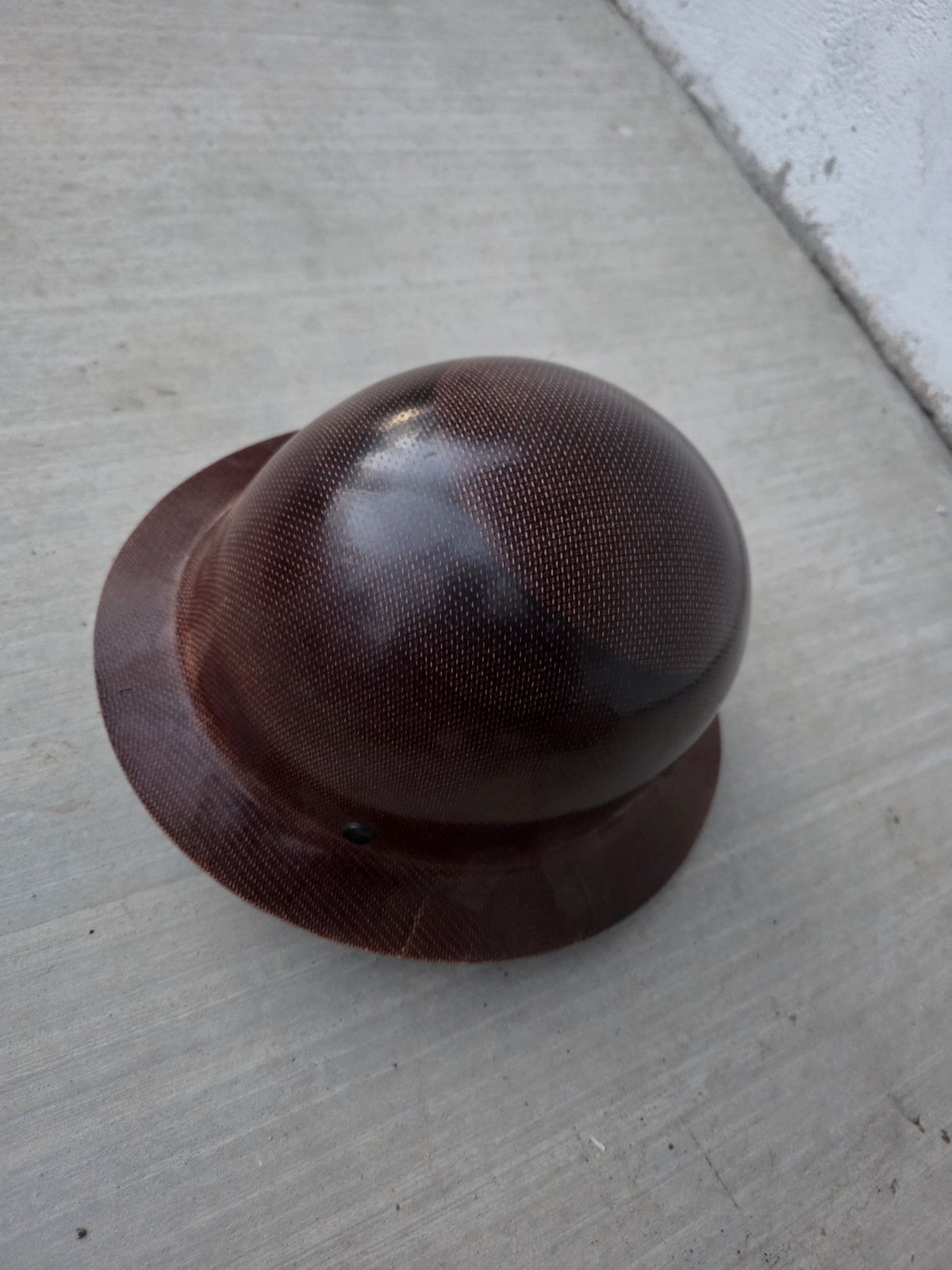 MSA Skullgard Full Brim Hard Hat Safety Helmet Brown Natural Tan Construction MSA Skullgard Full Brim Hard Hat Safety Helmet Brown Natural Tan Construction
