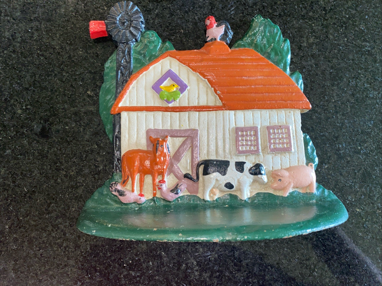 Vintage Cast Iron Old farmhouse Door ,stop Vintage Cast Iron Old farmhouse Door ,stop