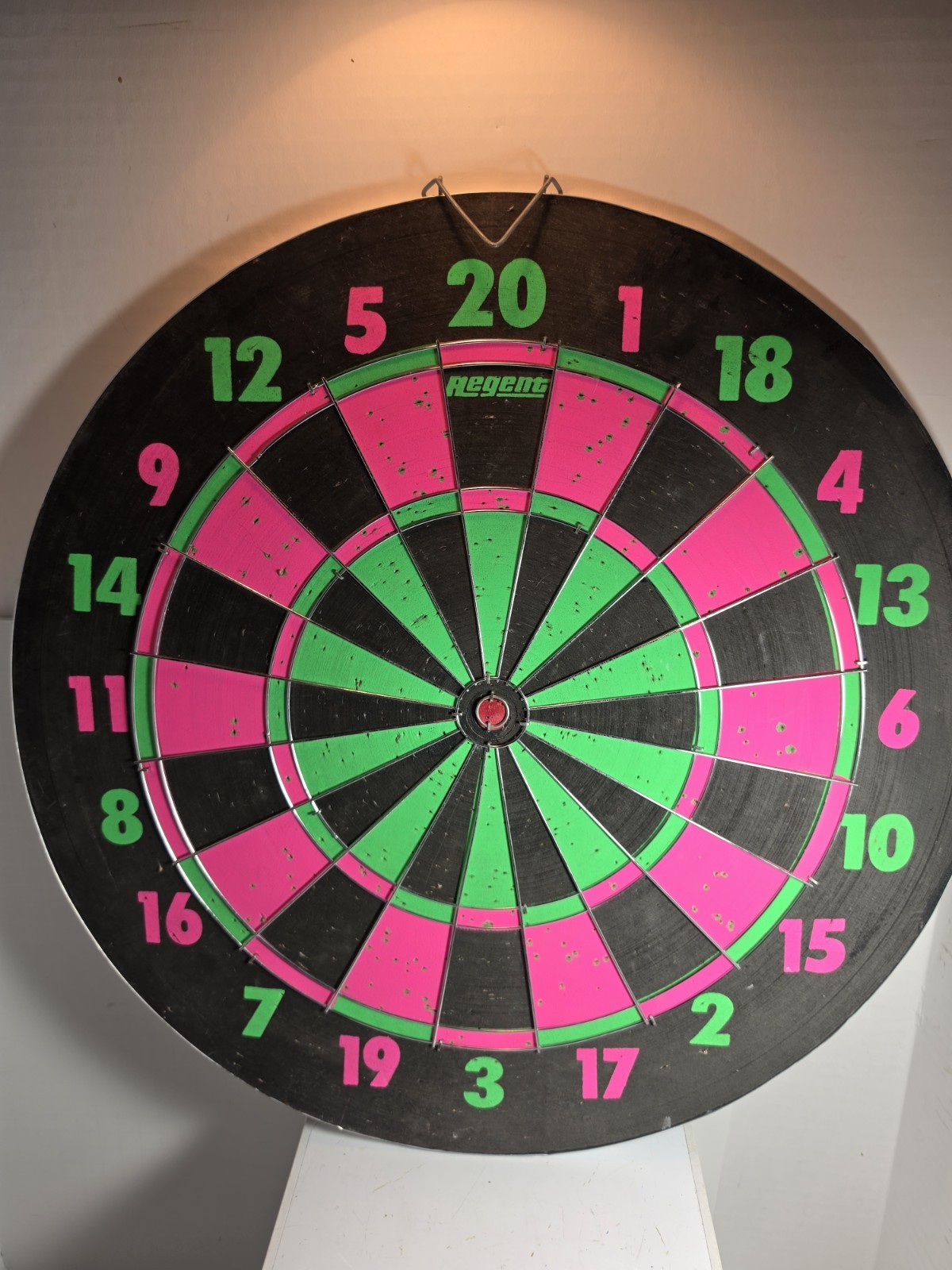 Rare Neon Regent Dartboard Vintage 1970s And Superstar Baseball On Back. Rare Neon Regent Dartboard Vintage 1970s And Superstar Baseball On Back.