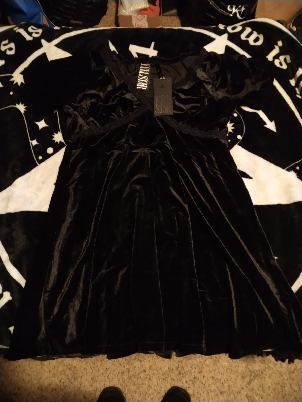 Killstar Hour Of Echelia Mini Dress (Black) 3XL Killstar Hour Of Echelia Mini Dress (Black) 3XL
