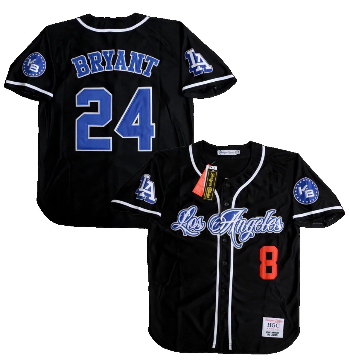HeADGeAR CLaSsiCs KoBe BRyANT LoS ANGeLeS BaSeBaLL JeRseY #8 #24 XL NWT DoDGeRs