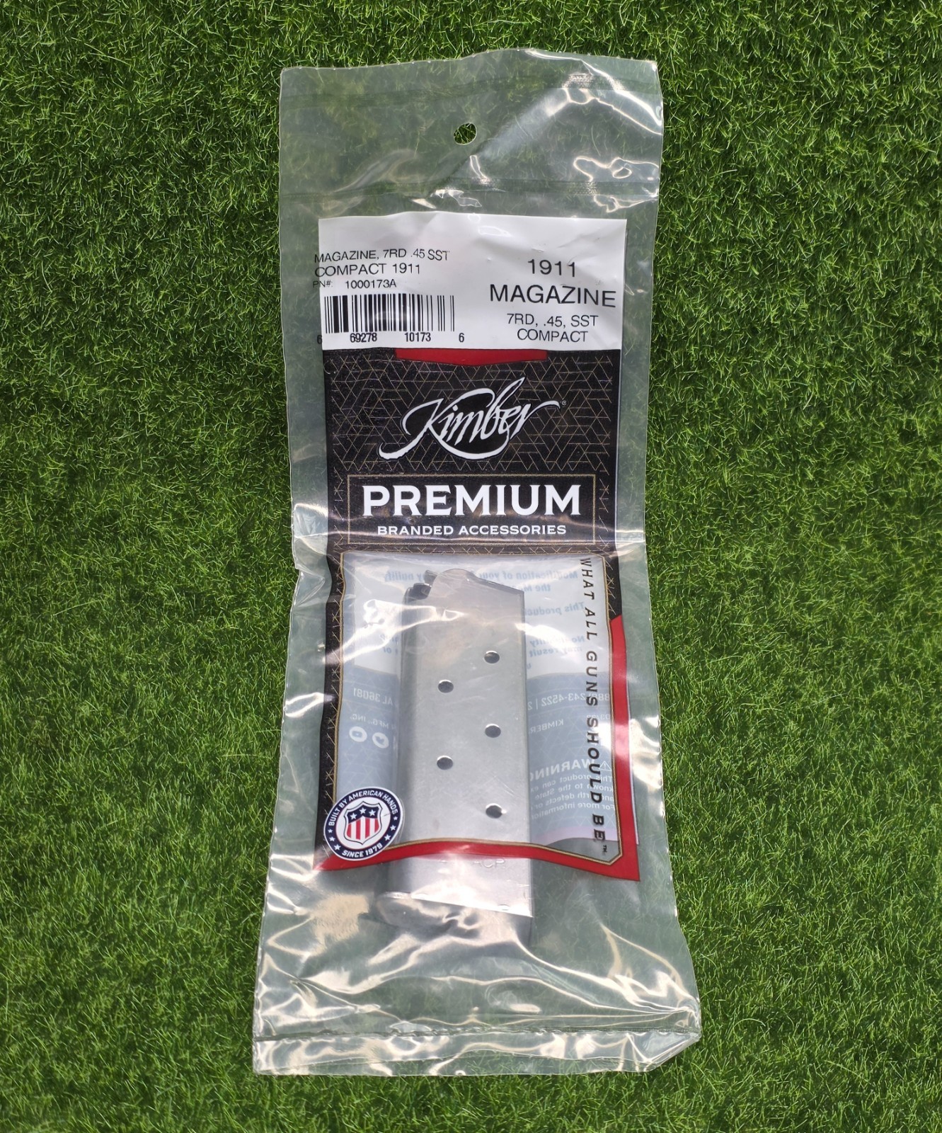 Kimber 1911 Compact .45 ACP 7 Round OEM Pistol Magazine, Stainless - 1000173A Kimber 1911 Compact .45 ACP 7 Round OEM Pistol Magazine, Stainless - 1000173A