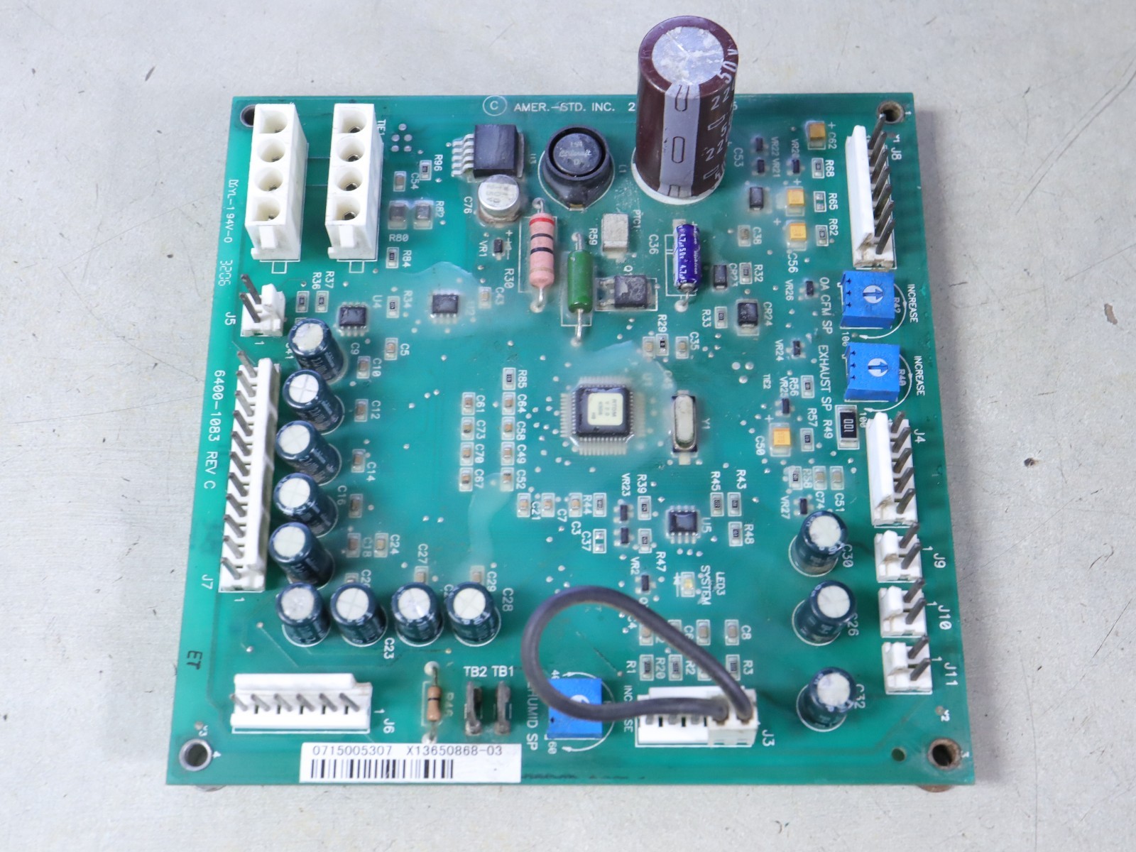 TRANE X13650868-03 American Standard 6400-1083 Control Circuit Board