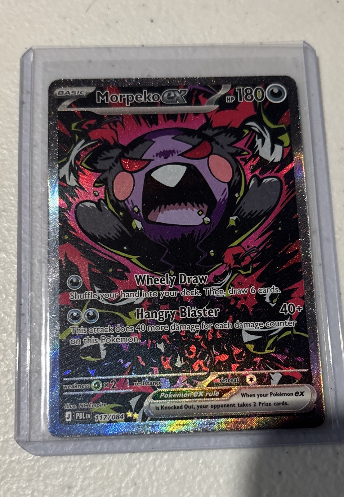 Morpeko ex 117/084 Me05: Pitch Black Holo Morpeko ex 117/084 Me05: Pitch Black Holo