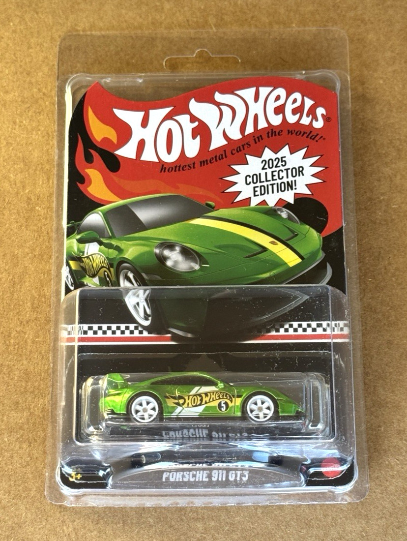 2025 Hot Wheels Porsche 911 GT3 Spectraflame Green Collector Edition 2025 Hot Wheels Porsche 911 GT3 Spectraflame Green Collector Edition