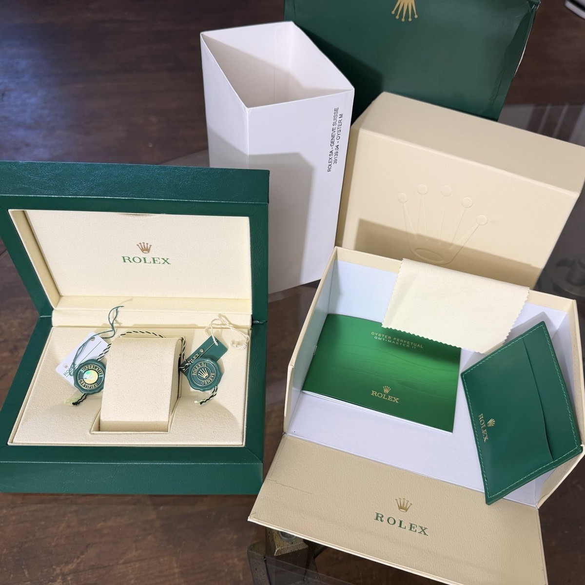 Rolex Box and Manuals Set Empty Rolex Box and Manuals Set Empty