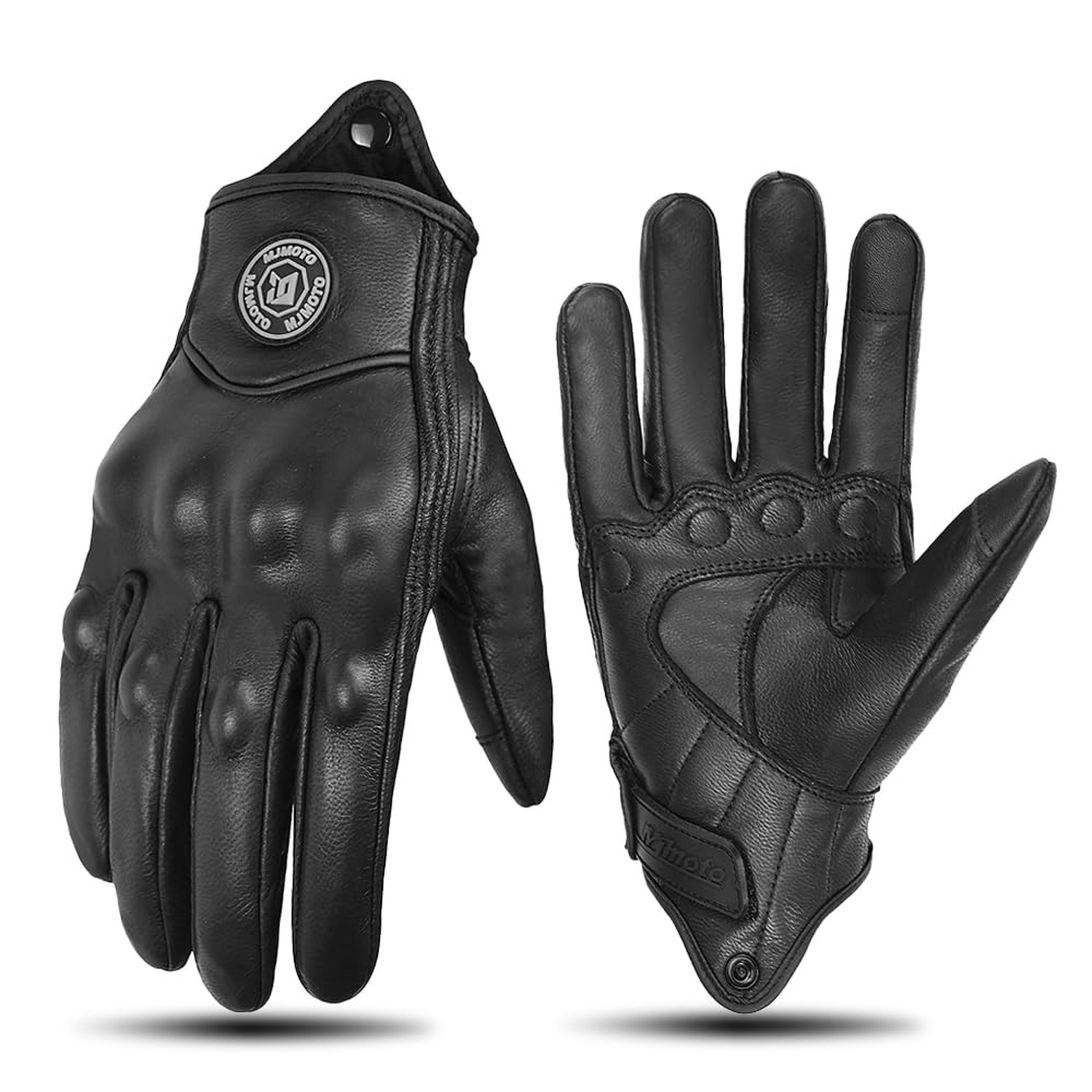 Classic Goat Leather Motorcycle Gloves, Touchscreen Breathable Summer Riding ... Classic Goat Leather Motorcycle Gloves, Touchscreen Breathable Summer Riding ...
