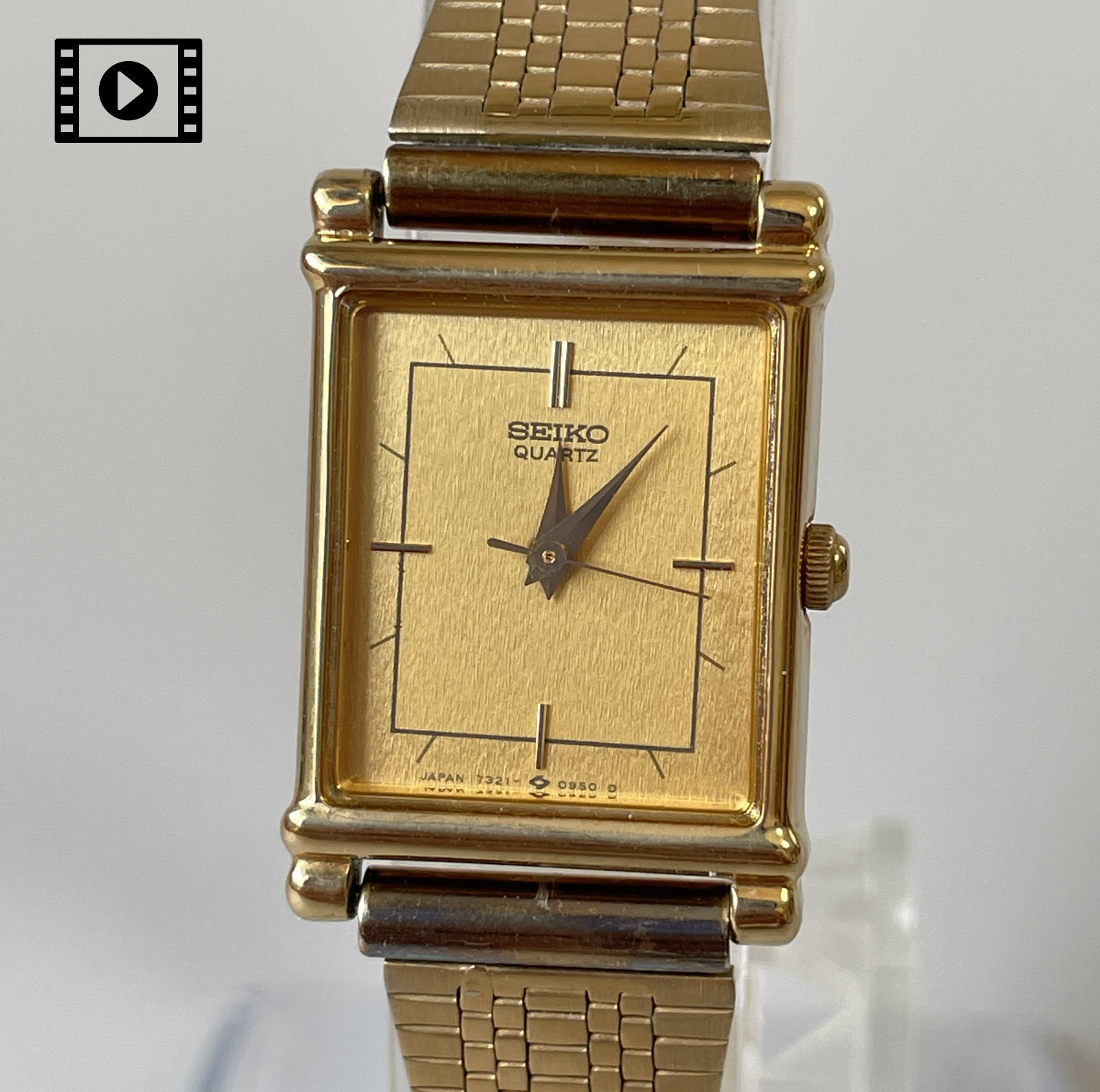 SEIKO Socie 7321-5510 [US Stock] Vintage 1984 Gold Quartz Womens Watch *N.Mint