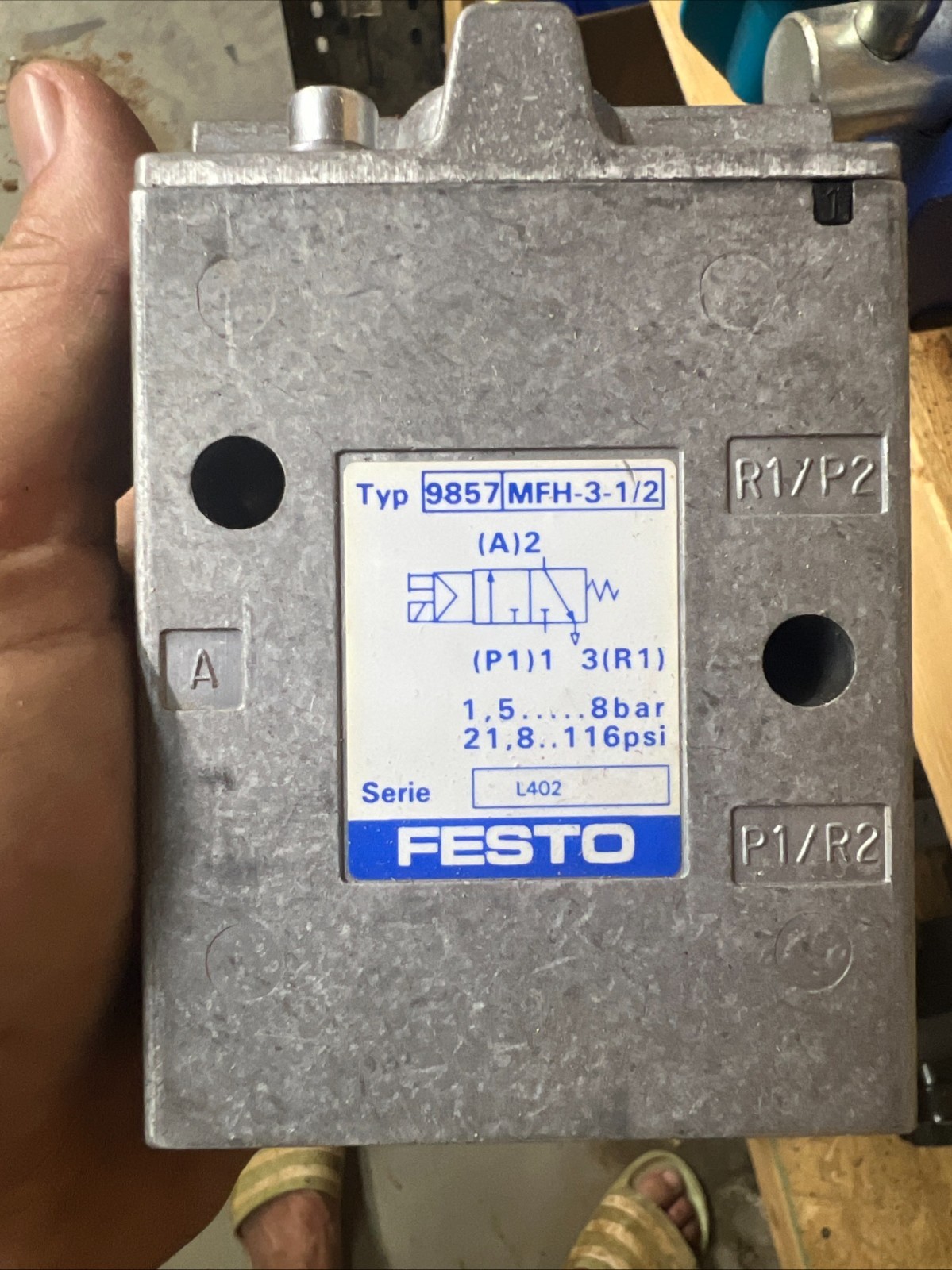 FESTO MFH-3-1/2 Solenoid Valve 9857