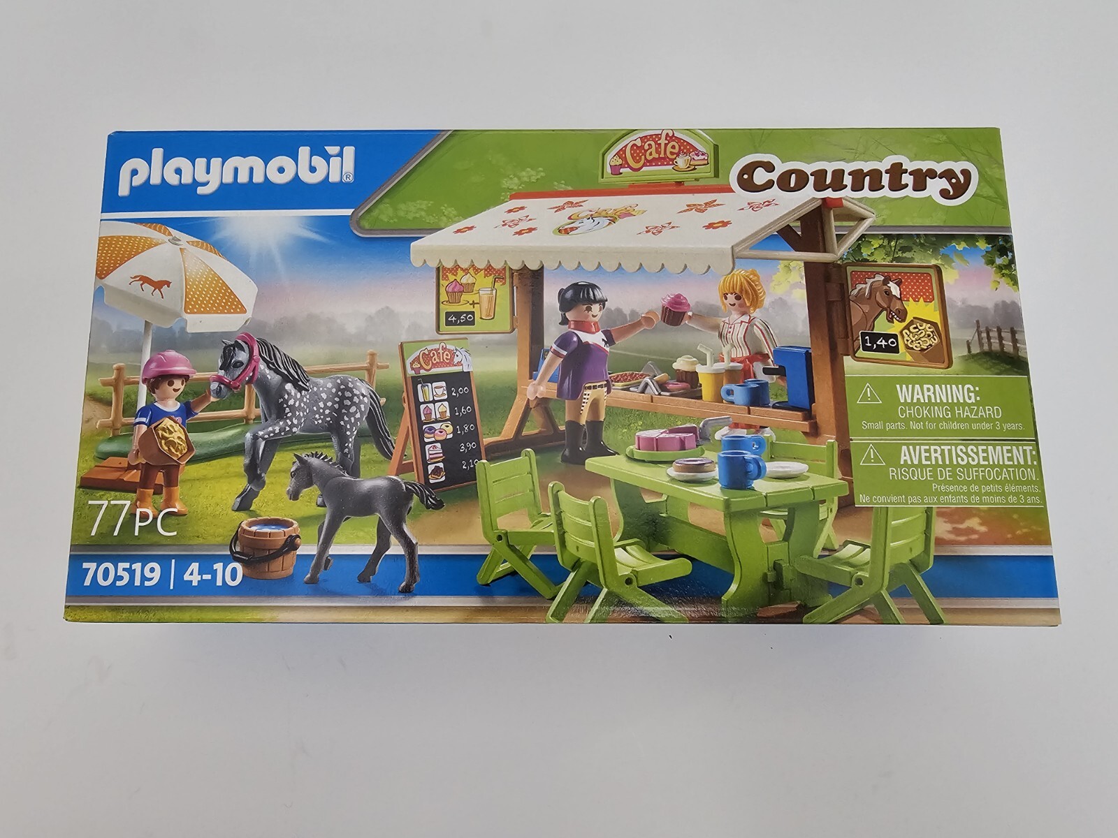 🏇 NEW Playmobil Country 70519 Pony Cafe MIB SEALED Farm Horse Figures Geobra