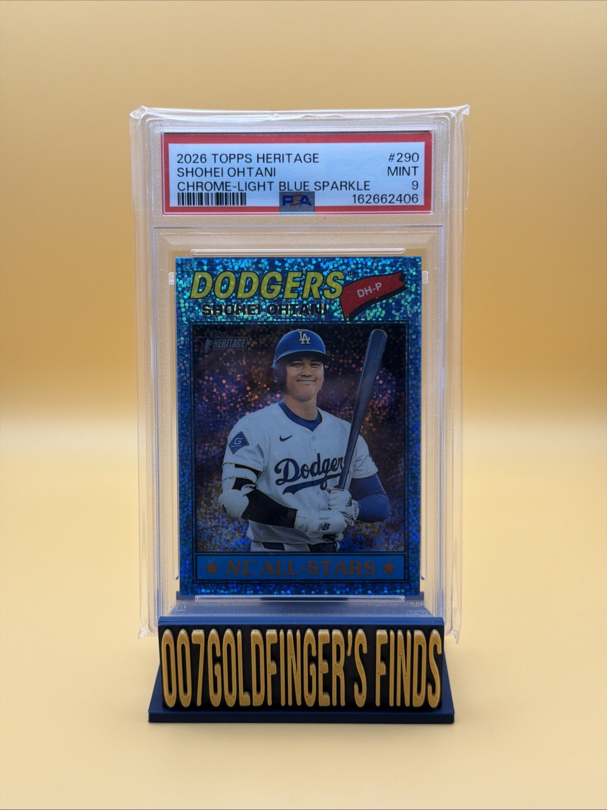 2026 TOPPS HERITAGE CHROME LIGHT BLUE SPARKLE #290 SHOHEI OHTANI PSA 9 2026 TOPPS HERITAGE CHROME LIGHT BLUE SPARKLE #290 SHOHEI OHTANI PSA 9
