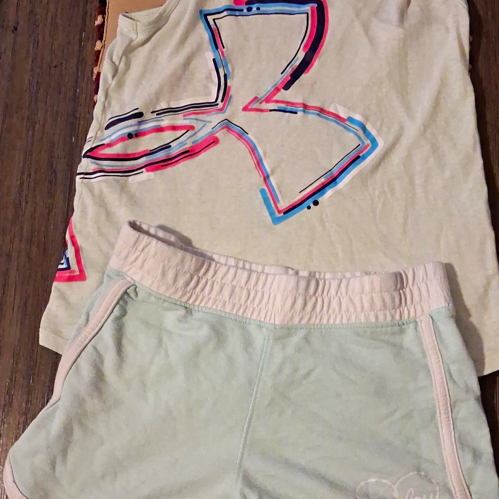 Under Armour HeatGear + Hurley Girls M (10-12) 2pc Tank & Shorts Set
